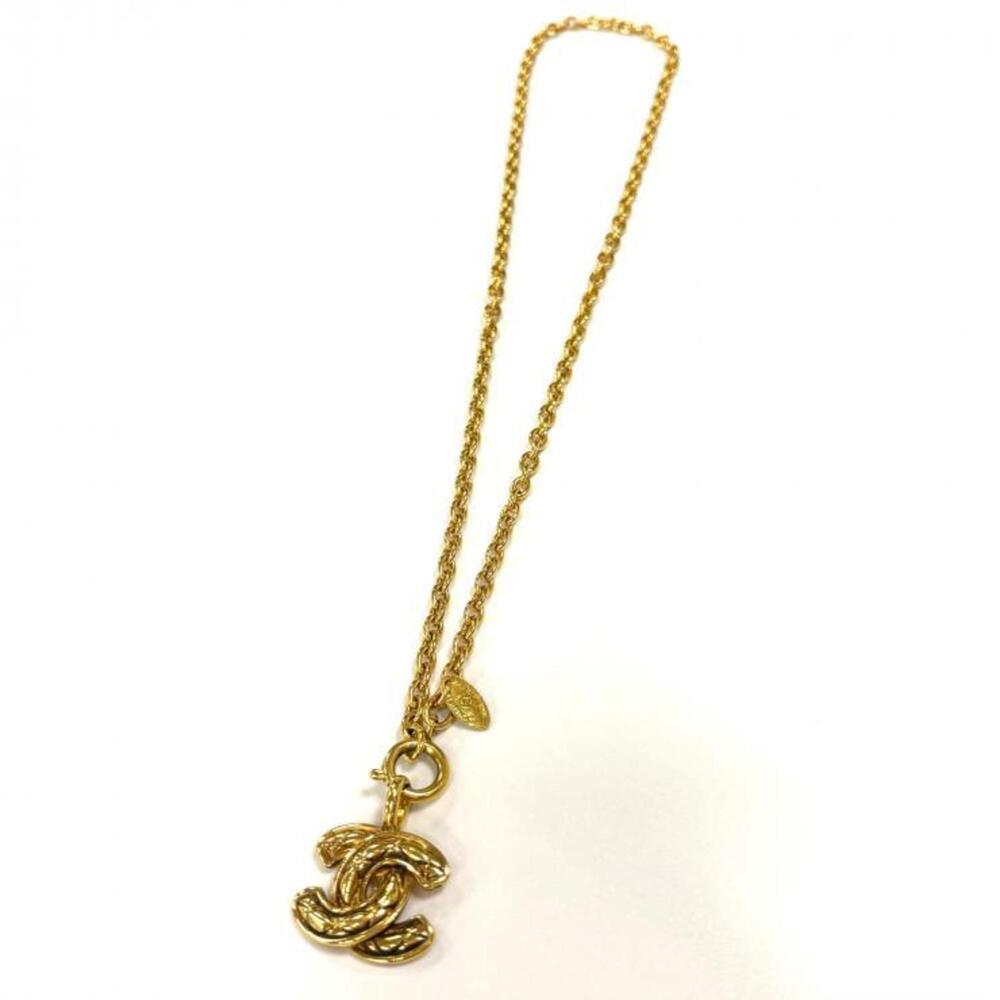 CHANEL Authentic Vintage Gold Logo Necklace - Picture 4 of 7